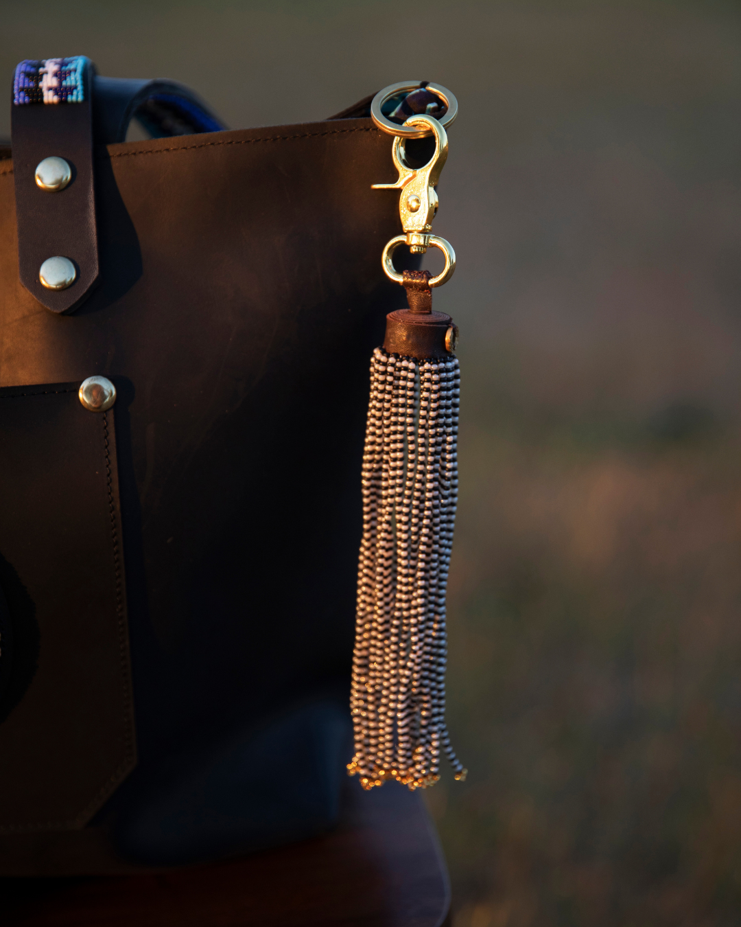 Beaded Tassel Keychain