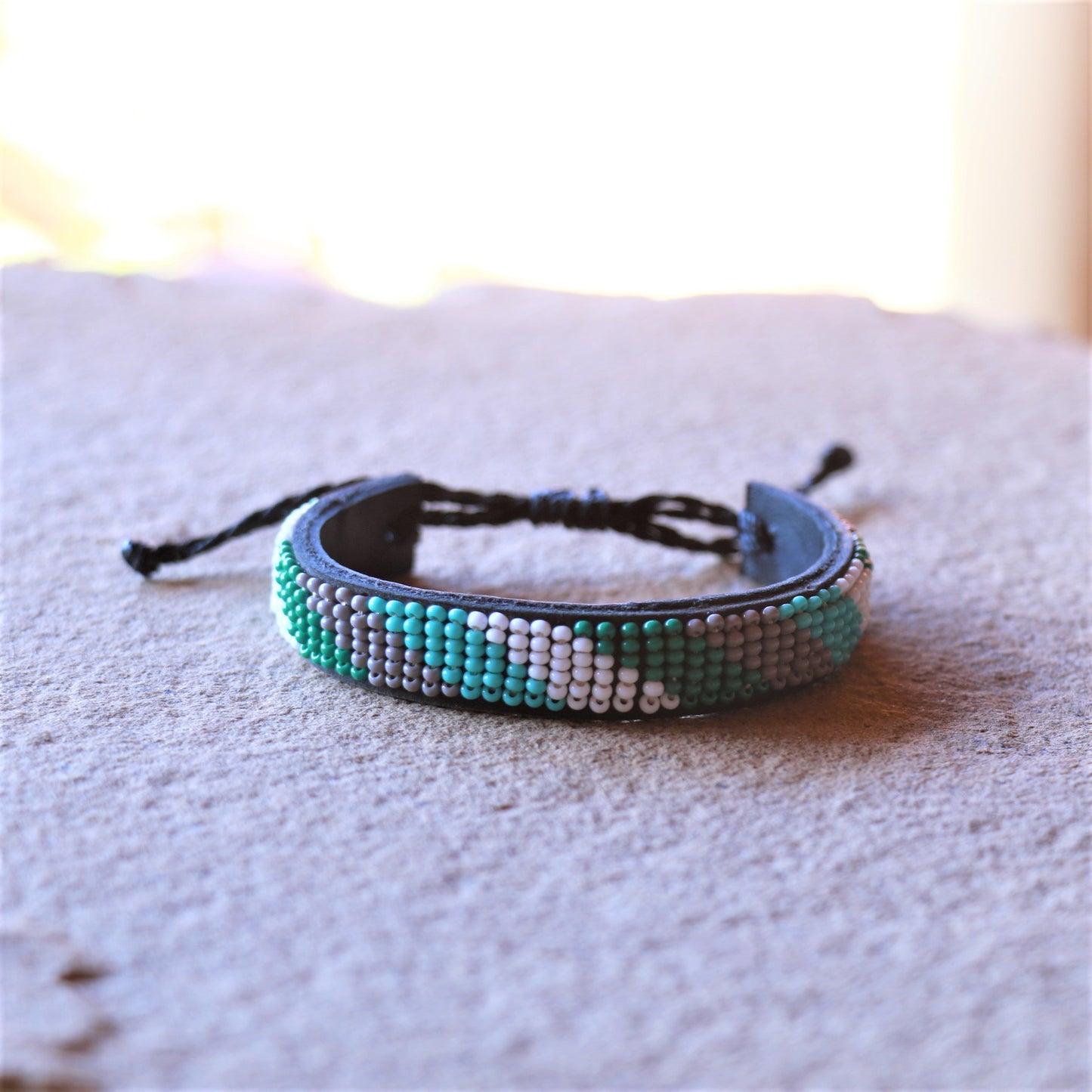 Beaded Leather Bracelet