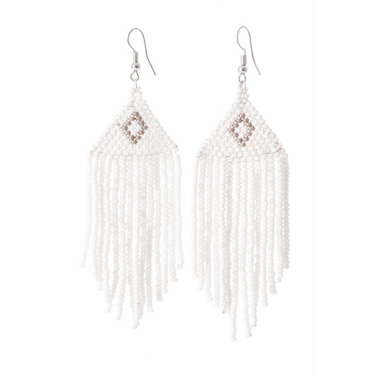 Diamond Tassel Earrings