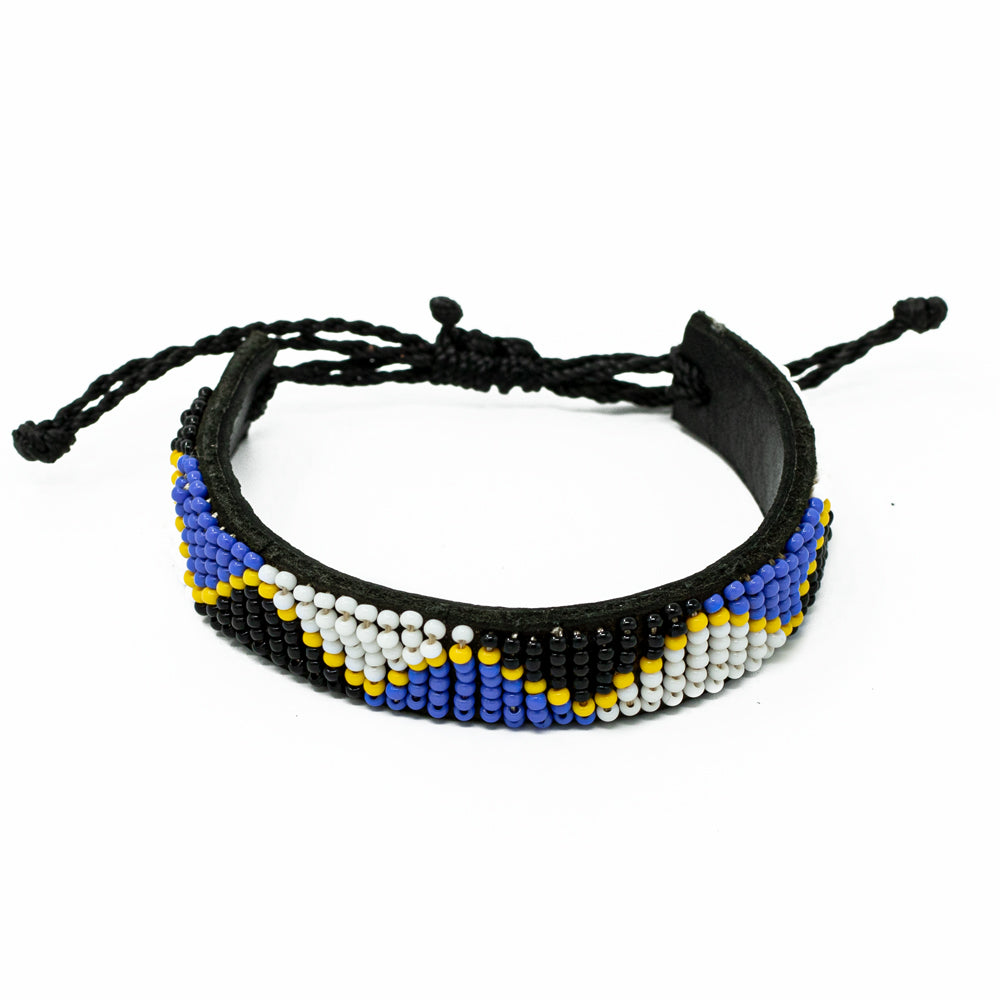 Beaded Leather Bracelet