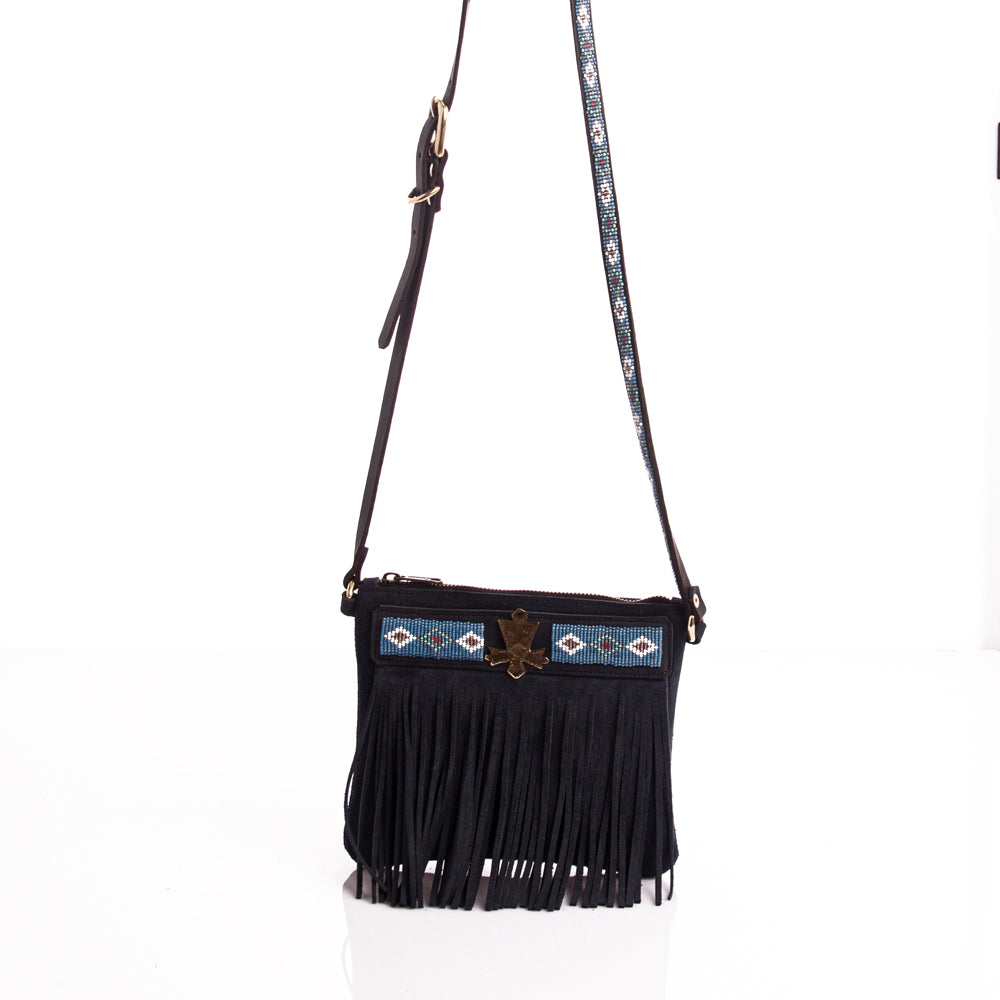 Suede Fringe Bag