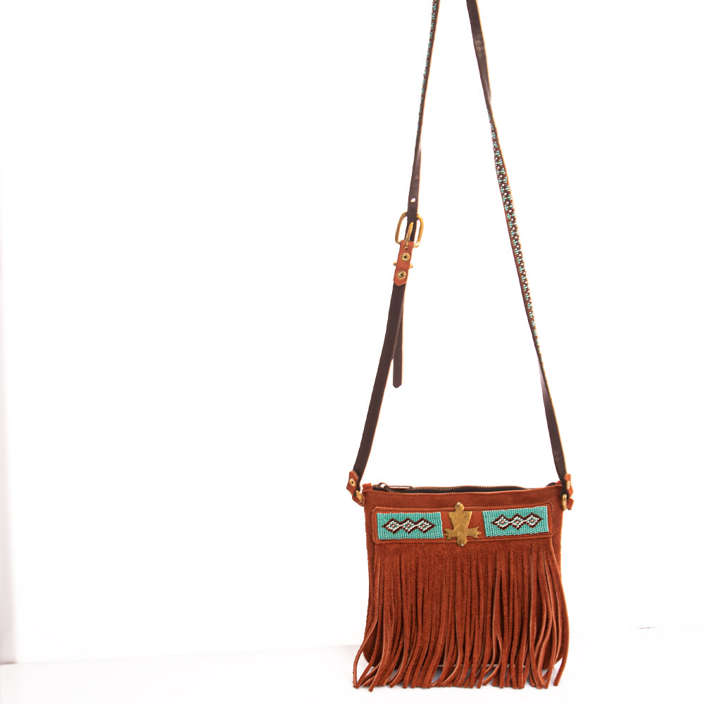 Suede Fringe Bag