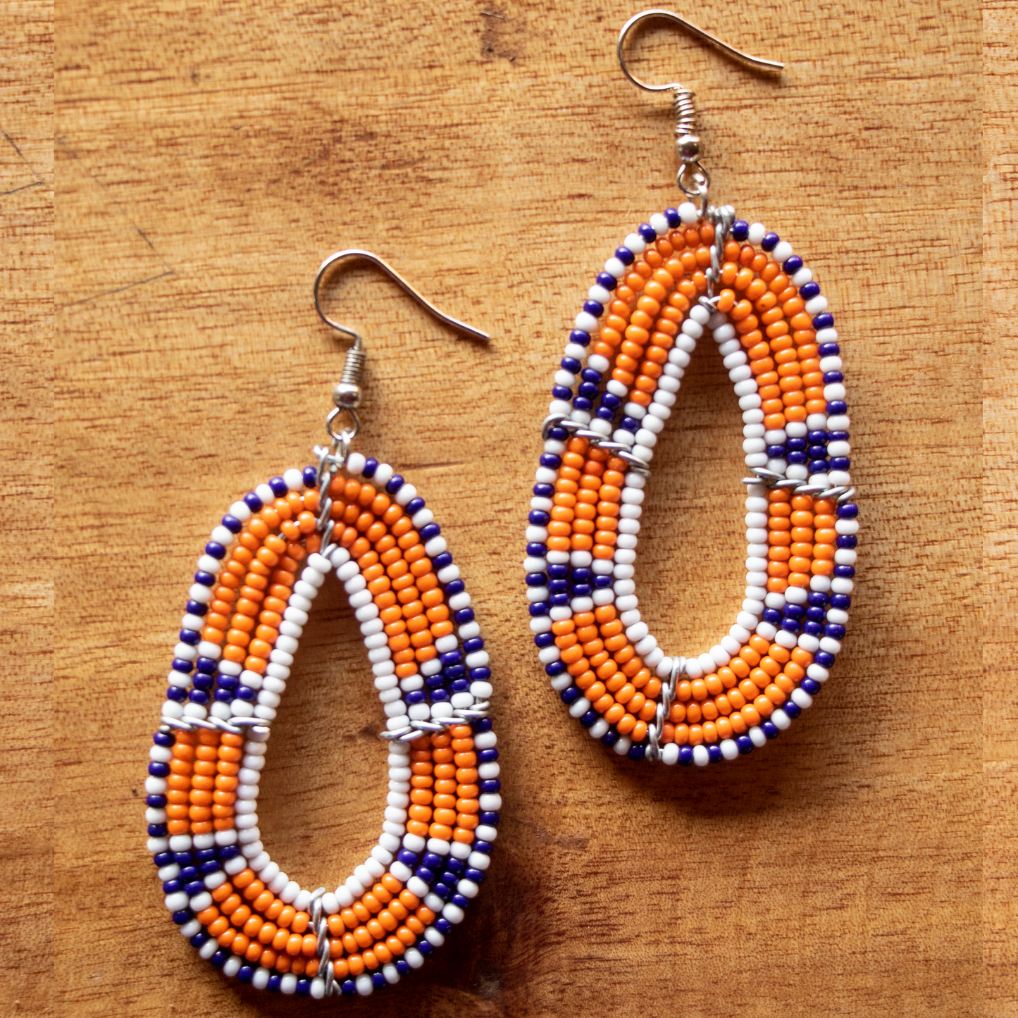 Oval Tear Drop Earrings