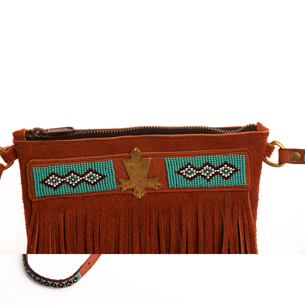 Suede Fringe Bag