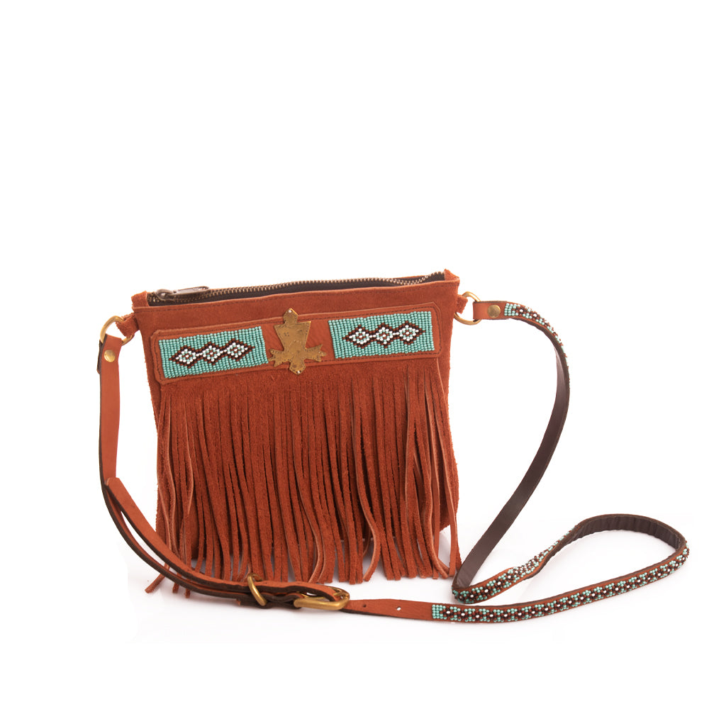 Suede Fringe Bag