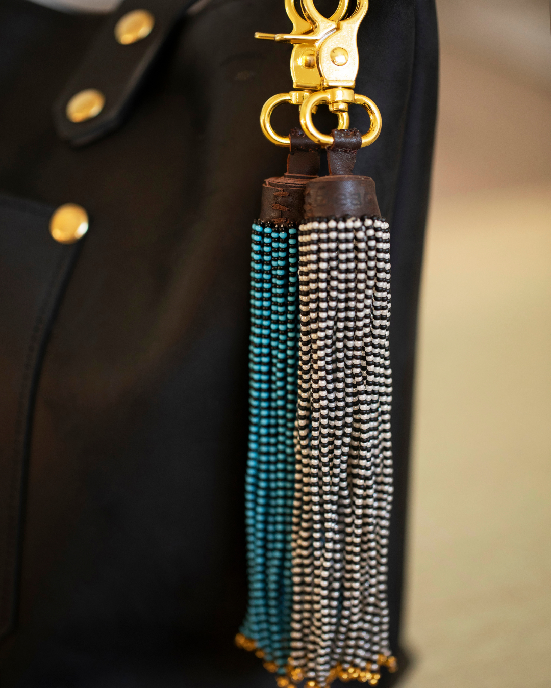 Beaded Tassel Keychain