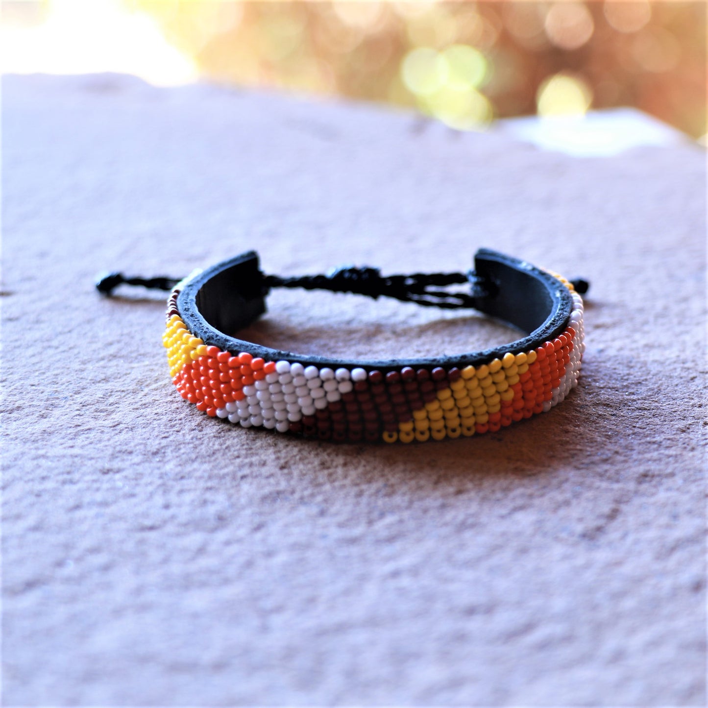 Beaded Leather Bracelet