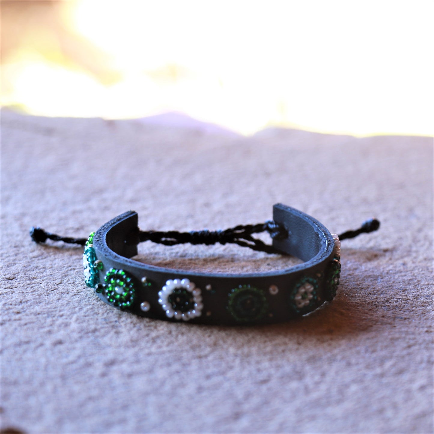 Beaded Leather Bracelet