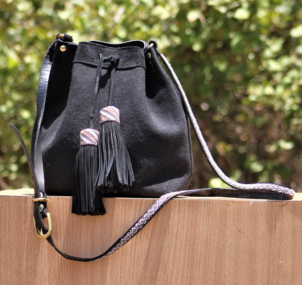 Suede Bucket Bag