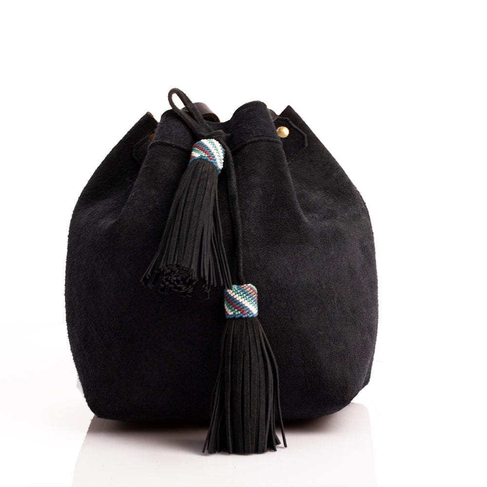 Suede Bucket Bag