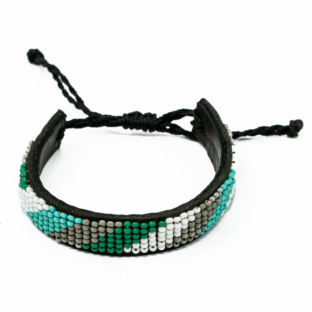 Perlenlederarmband