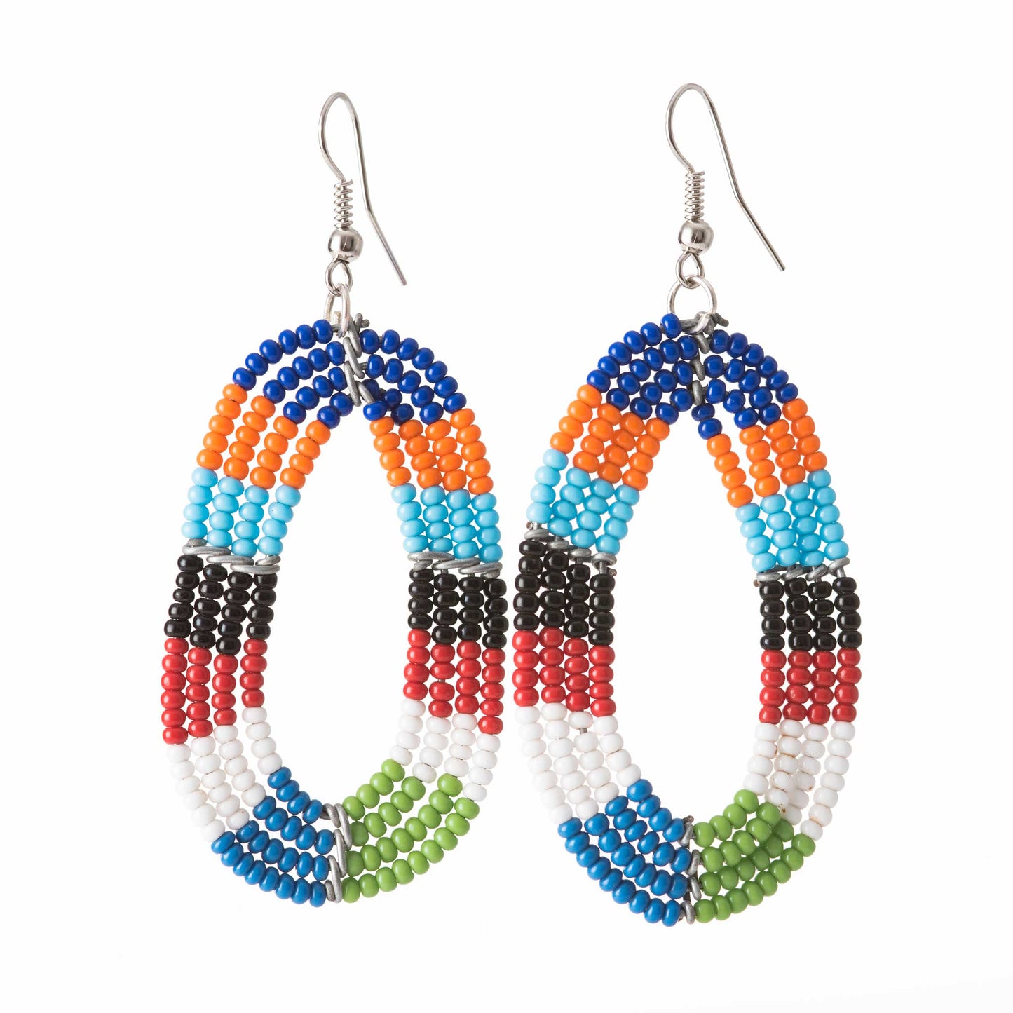 Boucles d'oreilles ovales en forme de larme