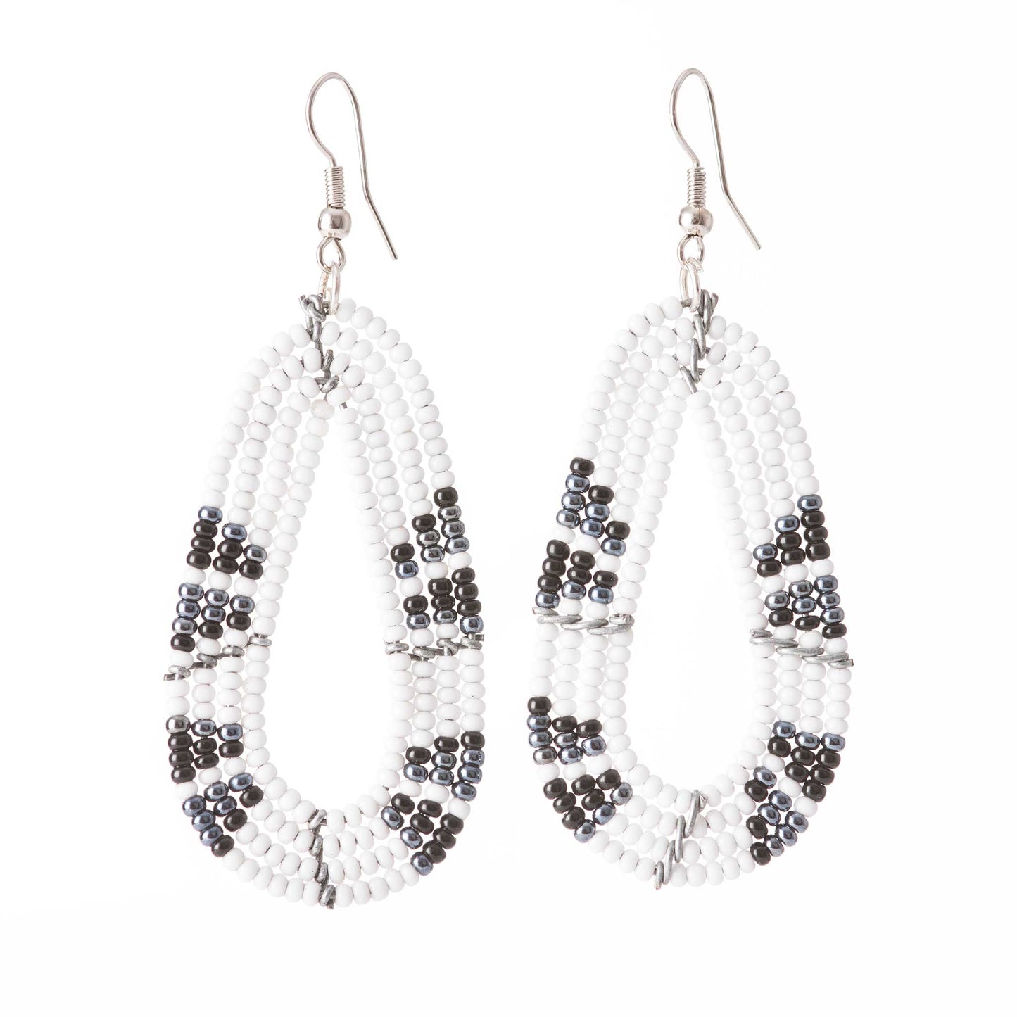 Boucles d'oreilles ovales en forme de larme