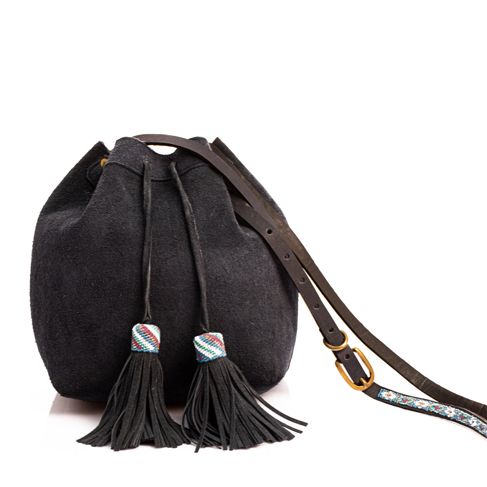 Suede Bucket Bag