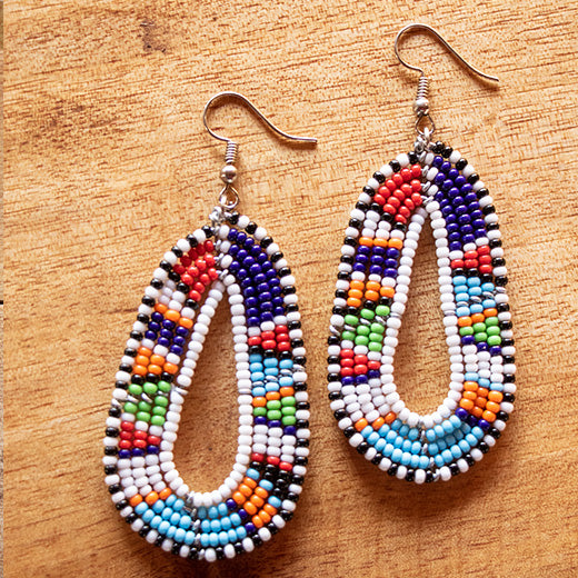 Oval Tear Drop Earrings