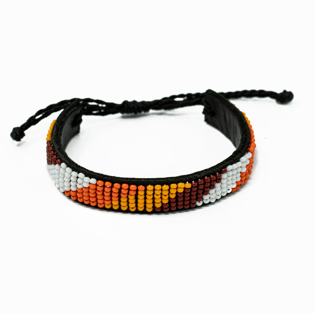 Perlenlederarmband