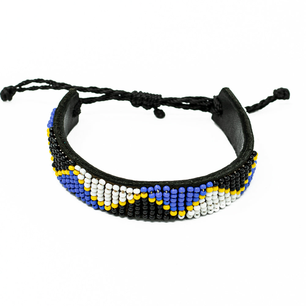 Perlenlederarmband